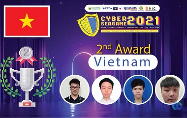 Students of The VNU University of Engineering and Technology won the second prize of Cyber SEA Game 2021
