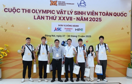 Đội tuyển Trường Đại học Công nghệ đạt hạng Nhì toàn đoàn tại Olympic Vật lý sinh viên toàn quốc lần thứ XXVII – Năm 2025